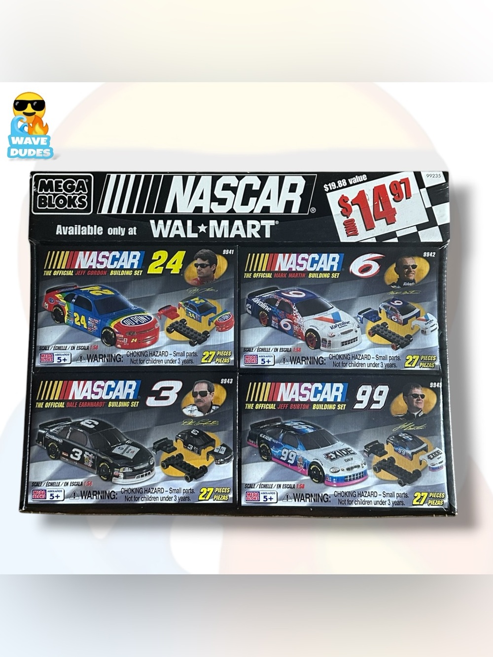 Mega Bloks NASCAR 4 Car Building Set